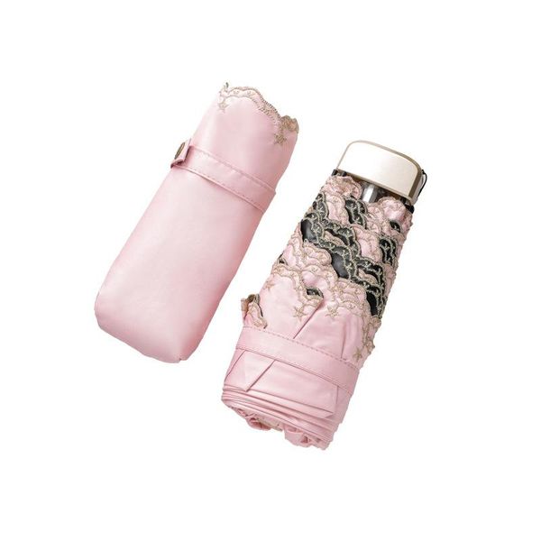 

umbrellas mini pocket women umbrella men kids uv protection compact five folding lace small travel ladies parasol ideas y6s