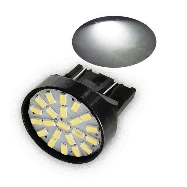 

emergency lights 50x t20 led 22 smd car reversing backup lamp 7443 7440 w21/5w 3014 1206 sbrake light turn steering direction indicator