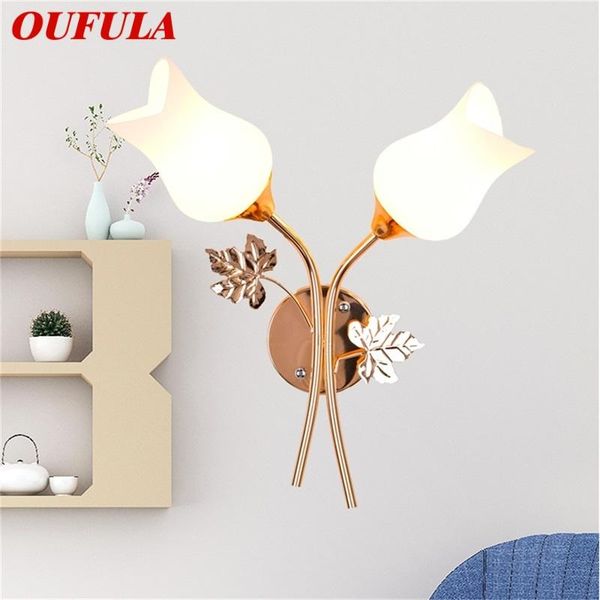 

wall lamps contemporary creative led sconces lights flower shape indoor for home bedroom lamp