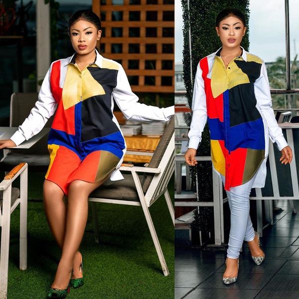 

women's wear selling fashion coloured irregular shirt dresses danshiki african clothing dress women ethnic, Red