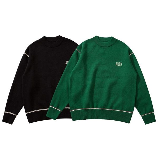 

men's sweaters adererror sweater men woman adhesive paper style letter printing autumn winter crewneck ader error sweatshirts clothes, White;black