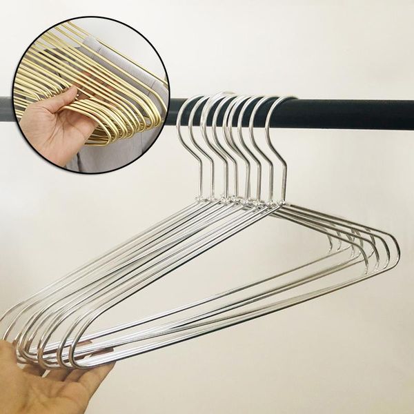 

hangers & racks 10 pcs clothes heavy duty metal strong non-slip clothing coat hanger for bedroom j8