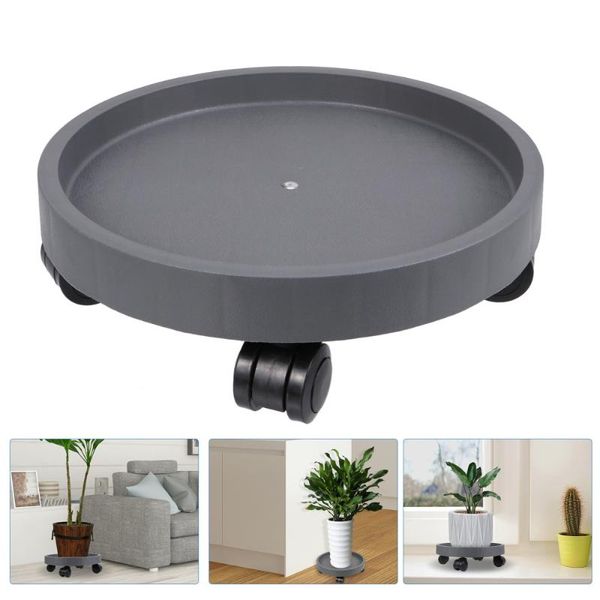 

rolling flower pot stand thickening wheeled planter saucer tray for garden planters & pots
