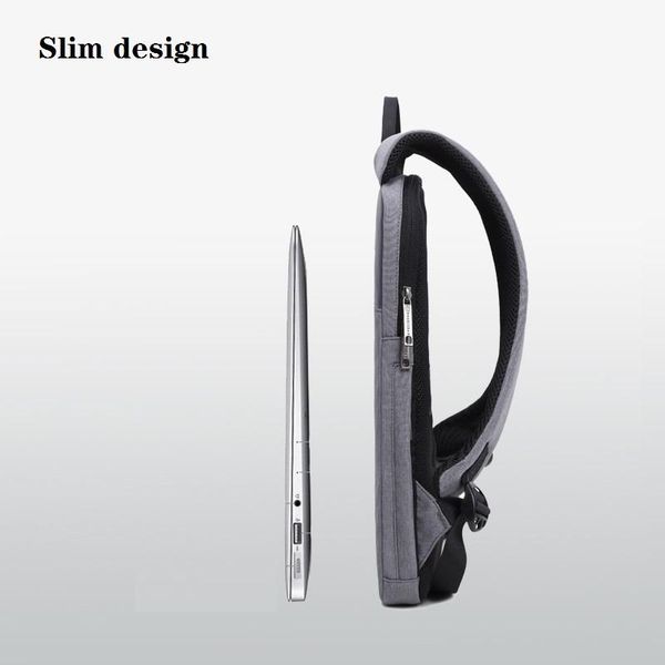 

backpack slim design lap13 13.3 14 15 15.6 inch waterproof hidden casual fashion business men 2021