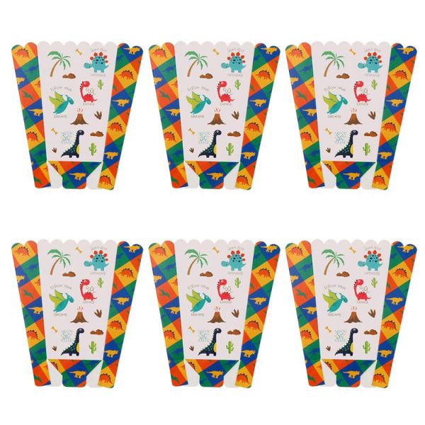 

gift wrap 6pcs children's party supplies cartoon popcorn paper box for decor