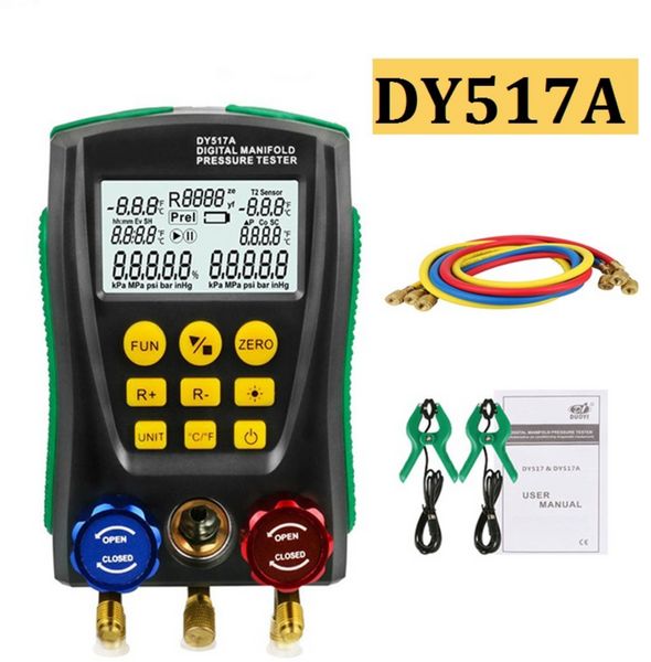 

digital pressure gauge dy517a refrigeration manifold digital