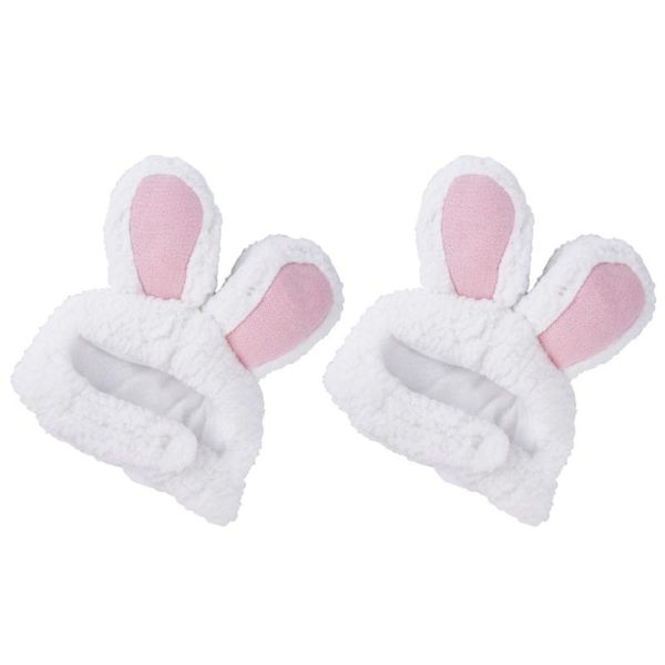

2pcs cat winter plush hats with adorable ears warm pet caps po prop costumes
