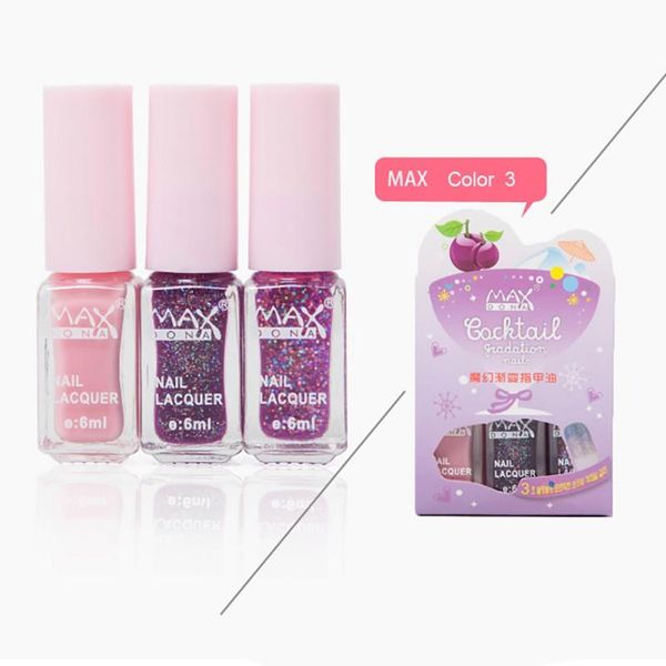 

nail polish 9 color art water-based odor quick dry non-toxic gradient glitter maquiagem arrival