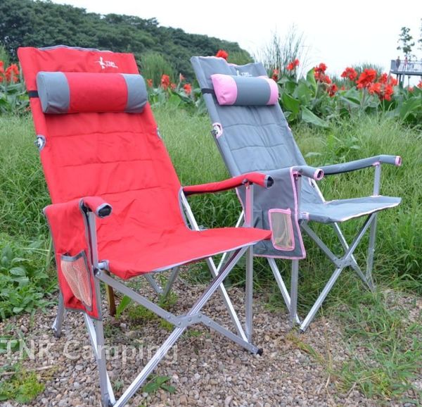 

folding outdoor fishing chair portable aluminum beach leisure camping self-driving barbecue camp furniture