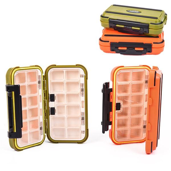 

fishing accessories abs waterproof lure box 24 compartments double layer tackle