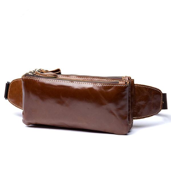 

genuine leather men waist pack casual bum hip bag belt phone case fanny for women travel nerka bags