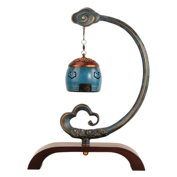 

coil hanging incense burner smoke waterfall copper music stove classical antique quemador incienso home garden ef50xl fragrance lamps