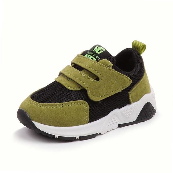 

spring kids shoes girls boys sneakers net breathable sport running baby soft outdoor travel eu size 21-30 athletic &, Black