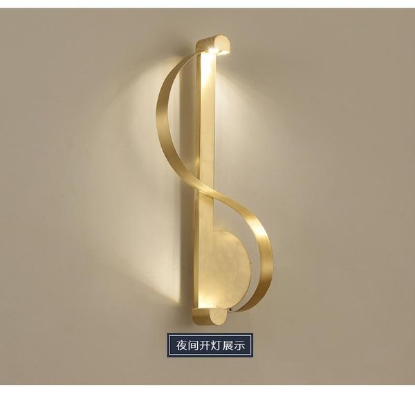 

wall lamp nordic american copper bedroom bedside modern minimalist living room bathroom creative mirror front