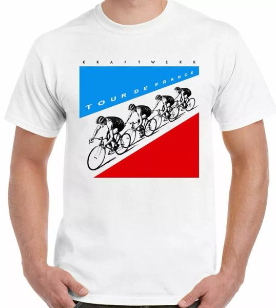 

kraftwerk t-shirt tour de france mens music t-shirt autobarn top, White;black