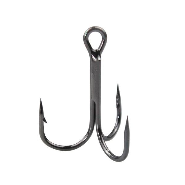 

fishing hooks hook 20pcs/lot 2/4/6/8/10/12/14# high carbon steel three tackle black/brown/white