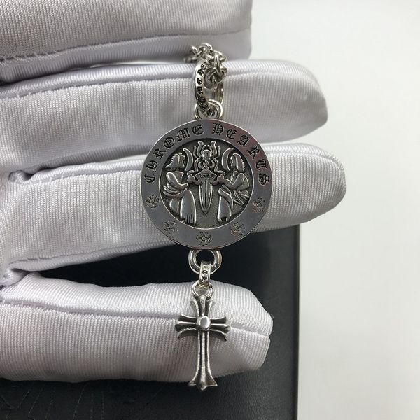 

design jewelry croydon angel cross pendant necklace for men and women, Silver
