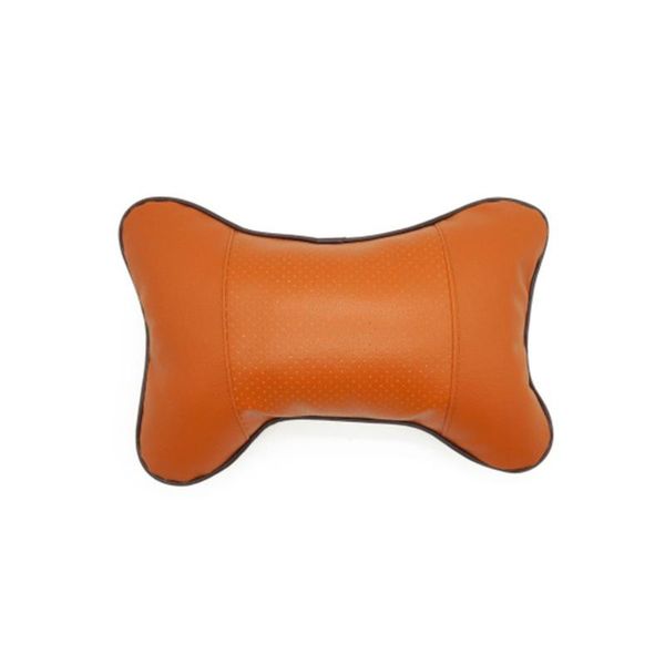 

seat cushions car neck pillow breathe auto head support rest cushion headrest pad (beige)