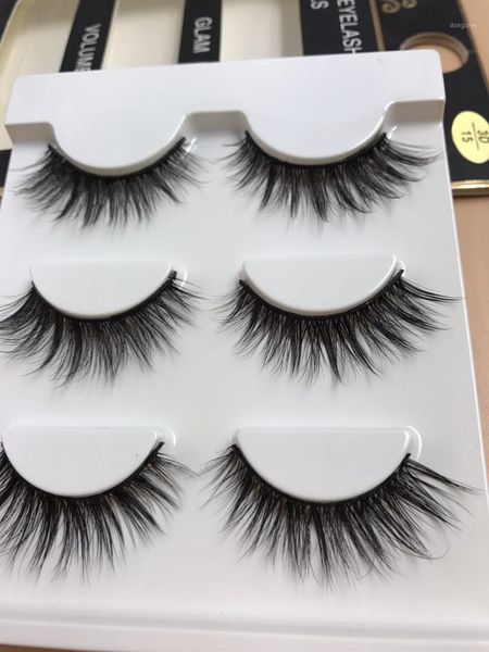 

bushy lashes makeup 3d eyelashes eyelash extension mink wholesale false hand made1