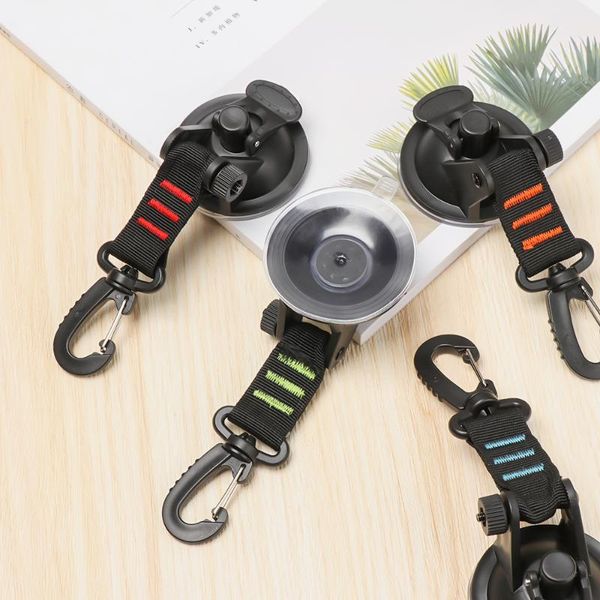 

1pc car tent suction cup anchor with securing hook durable tie down travel camping tarp luggage master lock storage organizer hooks & rails