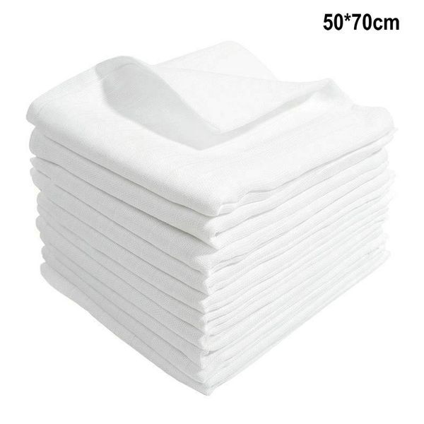 

cloth diapers white muslin 100% cotton baby clothes diaper inserts bibs washable babies care eco-friendly 50x70 cm