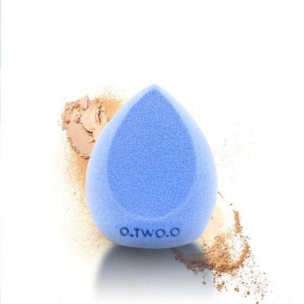 

sponges, applicators & cotton stereoscopic powder puff wet and dry dual purpose flocking beauty makeup eggs sponge (blue)