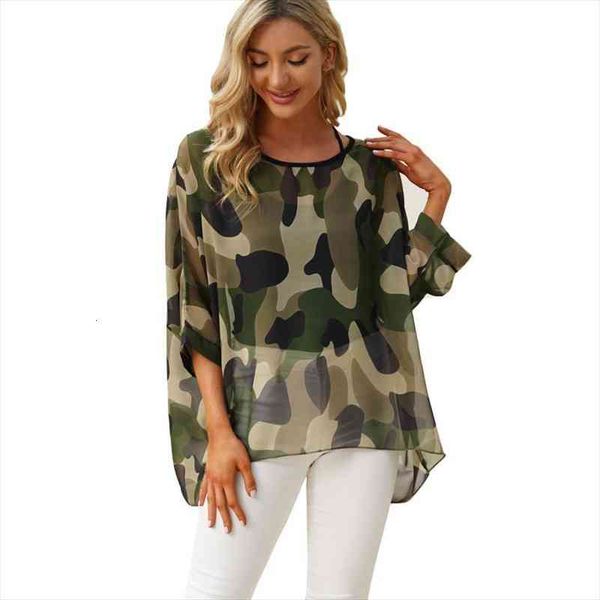 

Women Blouses Plus Size Style Batwing Casual Summer Blouse Shirt Woman Boho Chiffon Shirts Tops Chemise Femme, White