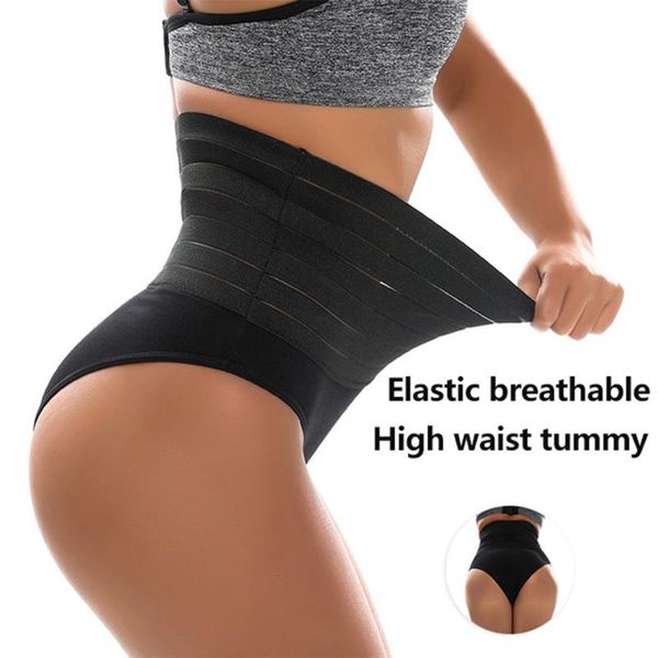 

women's shapers flat belly sheathing panties shaping thong high waist trainer cotton briefs bulifter slimming underwear body shapewea, Black;white
