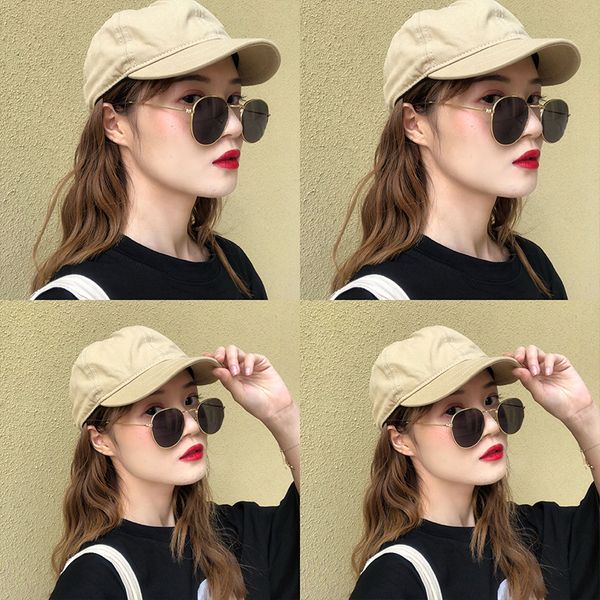 

short baseball solid shade cap casual small brim men's and women's fashion hat, Yellow