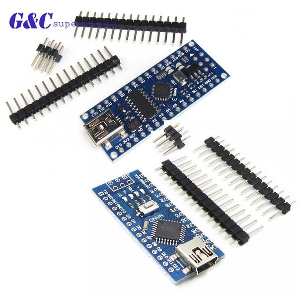 Circuitos integrados Mini USB Nano V3.0 ATMEGA328P CH340G 5V 16M placa de micro-controlador para Arduino 328P 3.0