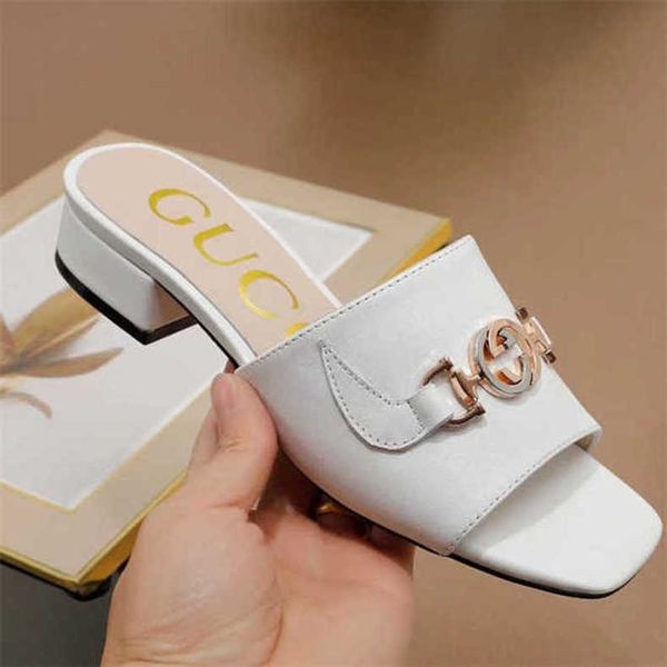 

luxury italy designer brand slippers super great quality with full package for women gift present lady birthday wedding sandals shoes heels, Black