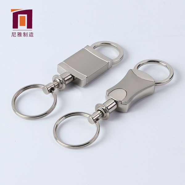 

factory new silver metal car accessories creative small gift keychain