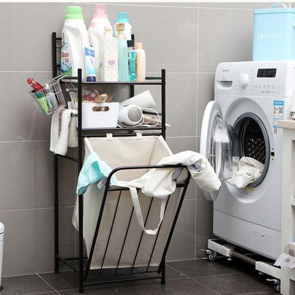 

storage basket hamper household dirty clothes laundry bathroom rack & organization