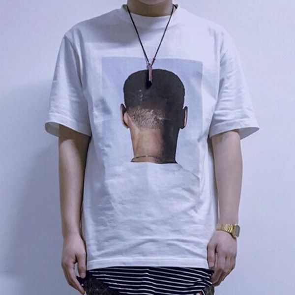 

trim p printed triangle tee men women couple high street fashion short sleeves t-shirts summer breathable skateboard, White;black