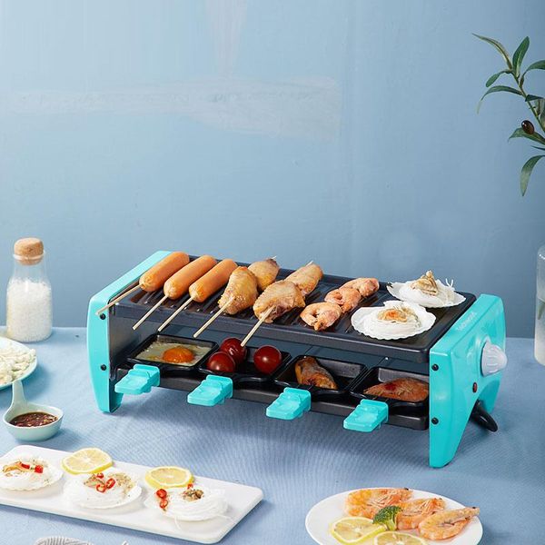 

camp kitchen electric grill household bakeware barbecue plate korean non-stick pot iron bbq meat machine