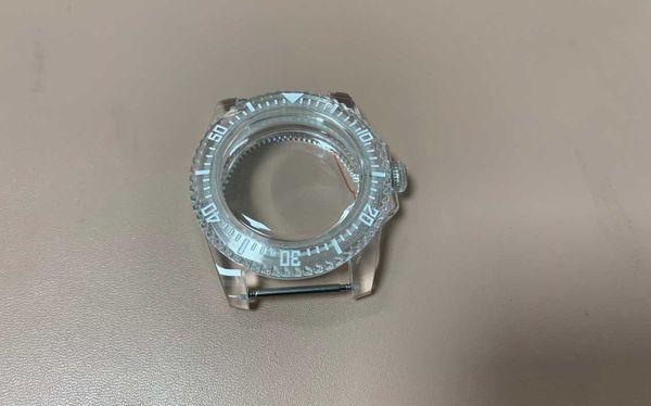 

repair tools & kits clear acrylic 40mm sub mariner watch case for nh35 and nh36 movement