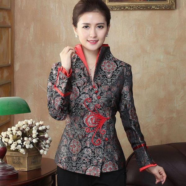 

women's jackets plus size 4xl fashion clothes chinese jacket vintage asian streetwear women outerwear 2021 evening party overcoat, Black;brown