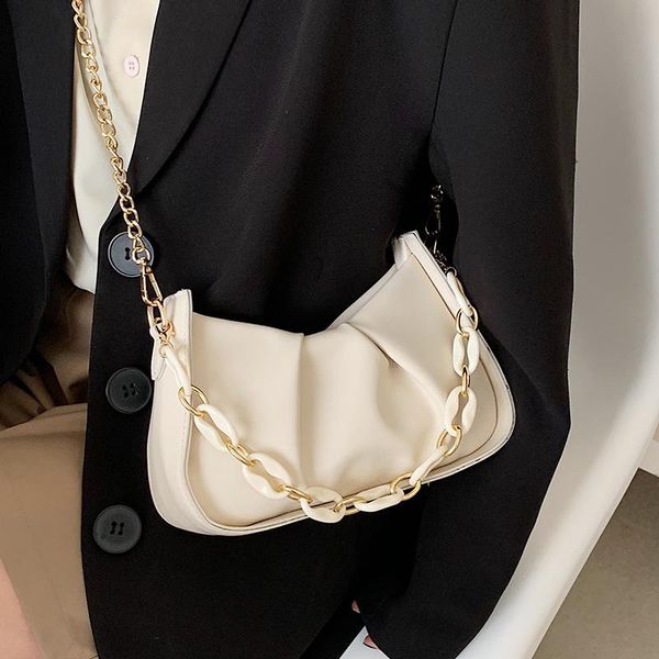 

evening bags net red small bag 2021 fashion one-shoulder underarm women's summer chain slanted a hundred clouds