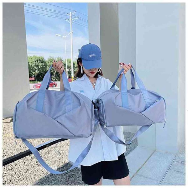 

lusports fitness bag women's dry wet separation yoga bag men's portable light large capacity short distance travel