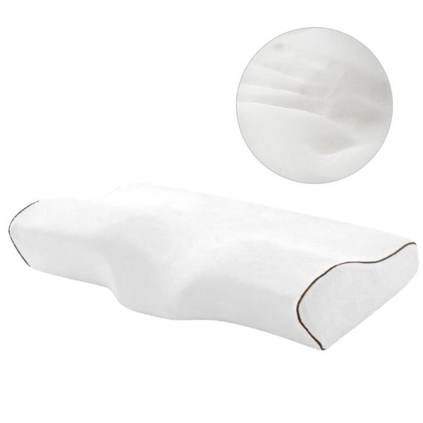 

pillow memory foam orthopedic butterfly shaped bedding pillows white neck cervical slow rebound health care pain release