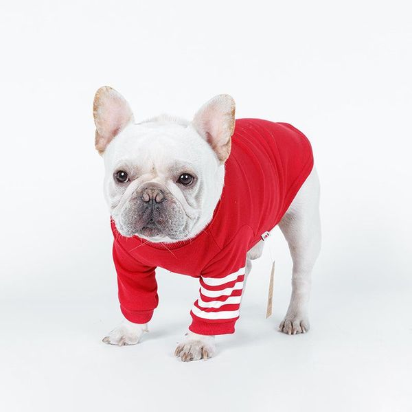 

dogs cats cat pet cute lovely black red grey cotton casual are sweater 2021 dog clothes terry puppy guard apparel