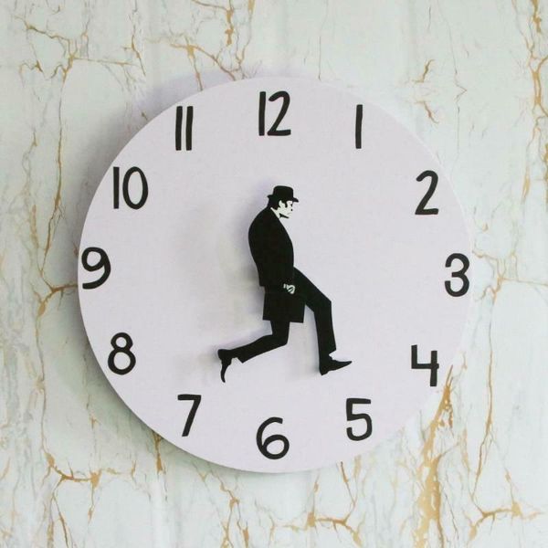 

other clocks & accessories fun modern silent wall clock comedian home decor british comedy inspired ministry of silly line walk for living r
