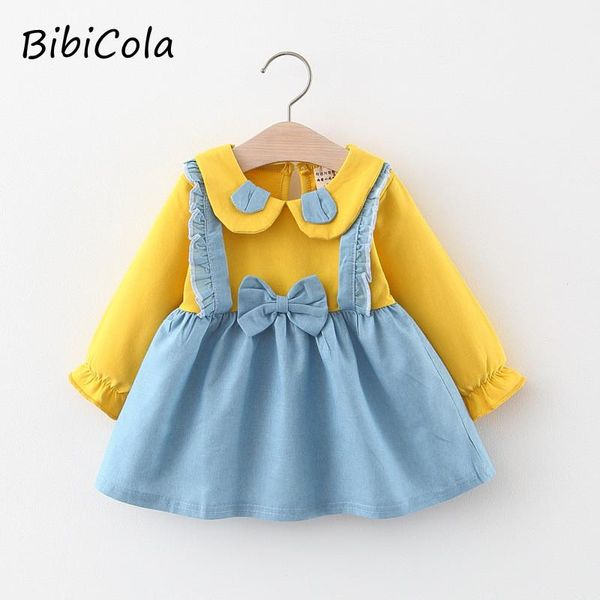

girl's dresses spring autumn born baby girls long sleeve floral dress fashion for kids children clothing, Red;yellow