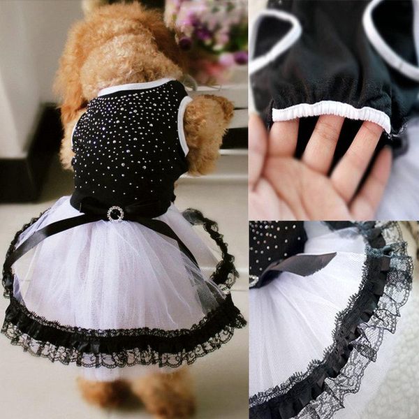 

dog apparel dresses bling tutu dress cute pet cat princess lace clothes