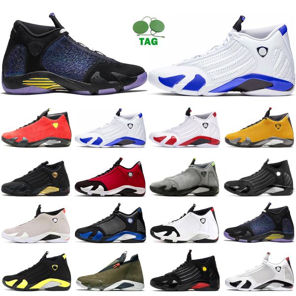 

wholesale 14s jumpman basketball shoes mens trainers 14 university gold gym red bred toe candy cane thunder utility black outdoor sport snea