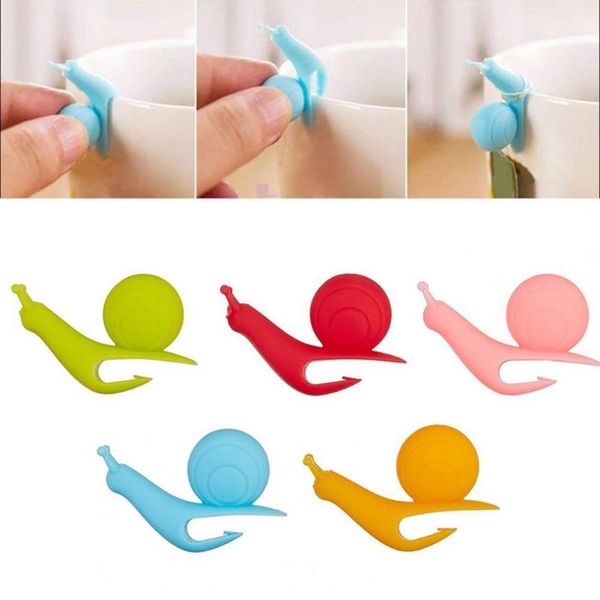 

bag clips smell-less waterproof long-time use cute snail tea holder for family