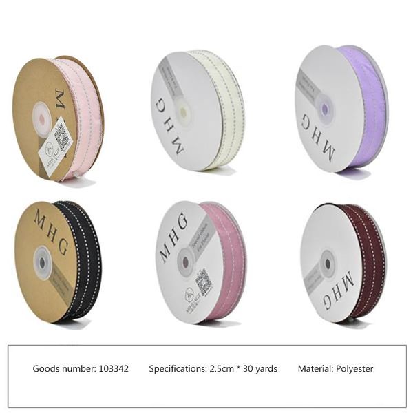 

gift wrap mihuage 1pcs 2.5cmx30code multicolor satin ribbon romantic packaging belt festive flowers decor