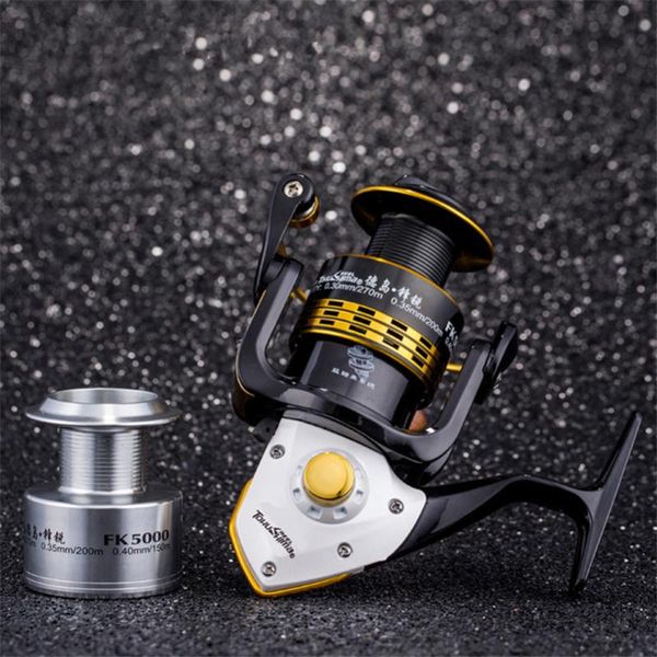 

baitcasting reels spinning fishing reel 7bb + 1 bearing balls 1000-8000 series metal coil boat rock wheel