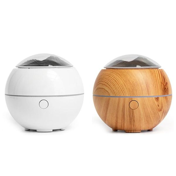 

air humidifier light usb aroma essential oil diffuser cool wood grain lamp night lights humidifiers