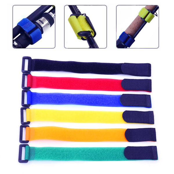 2 stücke 2 * 50 cm wiederverwendbare Befestigung Fahrrad Krawatte Nylon Hakenschleife langlebige Multilzwecke Selbstklebende hochwertige Strap Kabel Kabelbinder